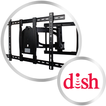 Dish Logo and TV Mount